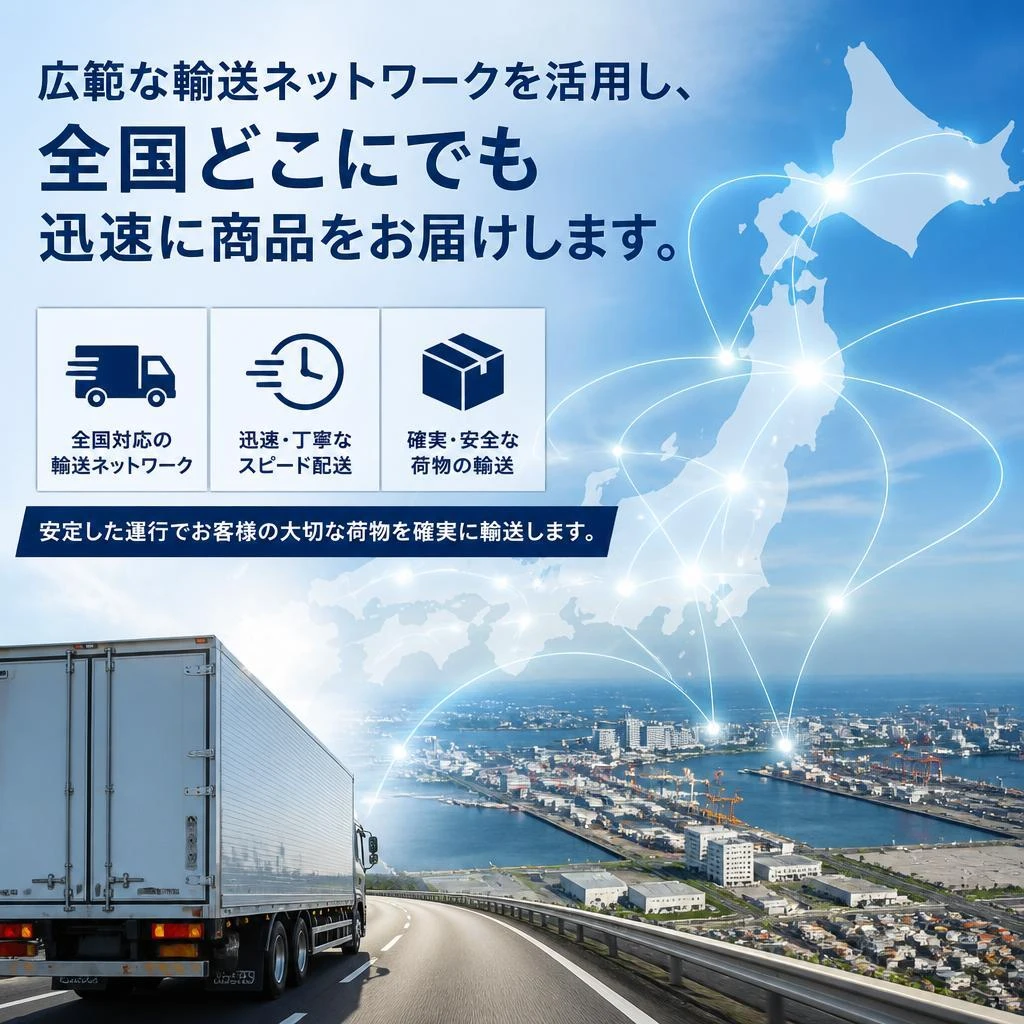 全国対応の輸送サービス