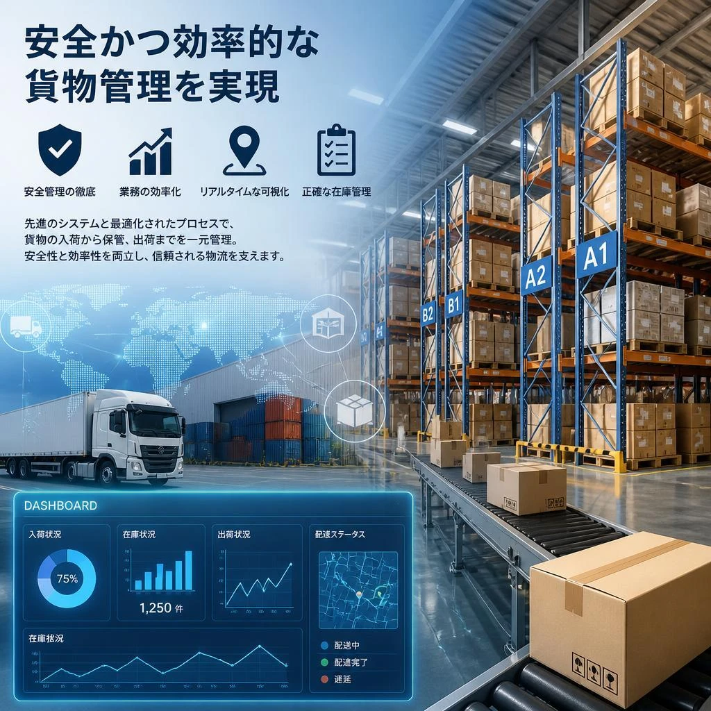 安全かつ効率的な貨物管理を実現